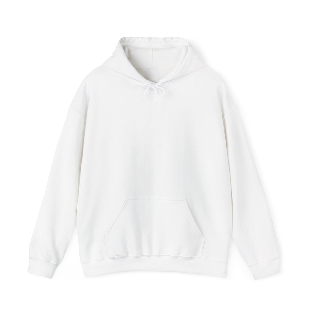 Art Lover Hoodie — "LOVE LIVE ART." Minimalist Graphic Hoodie