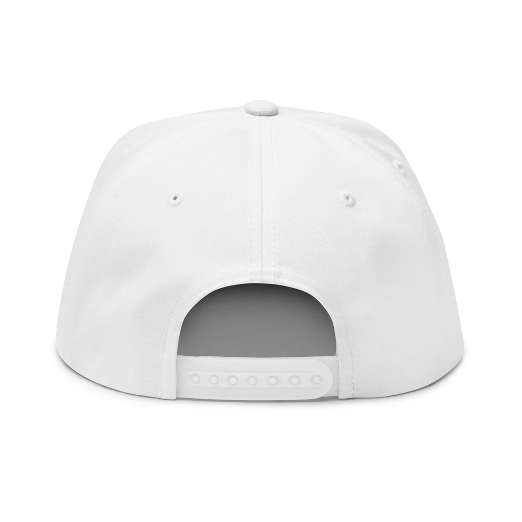 Flat Bill Cap — "LOVE LIVE ART." Embroidered Snapback (Minimalist Streetwear)